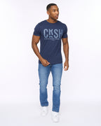 COSSHATCH  MENS SOLARI TSHIRT NAVY