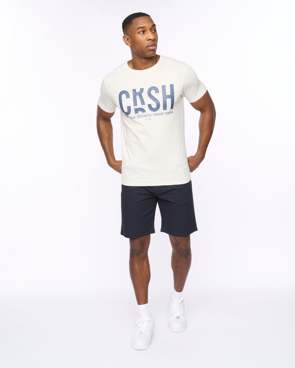 COSSHATCH  MENS SOLARI TSHIRT OFF WHITE