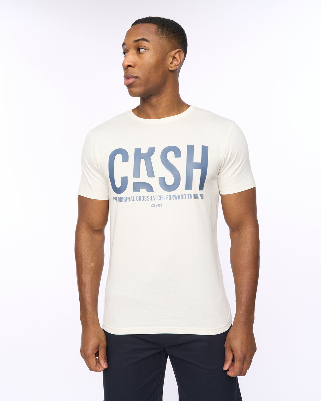 COSSHATCH  MENS SOLARI TSHIRT OFF WHITE