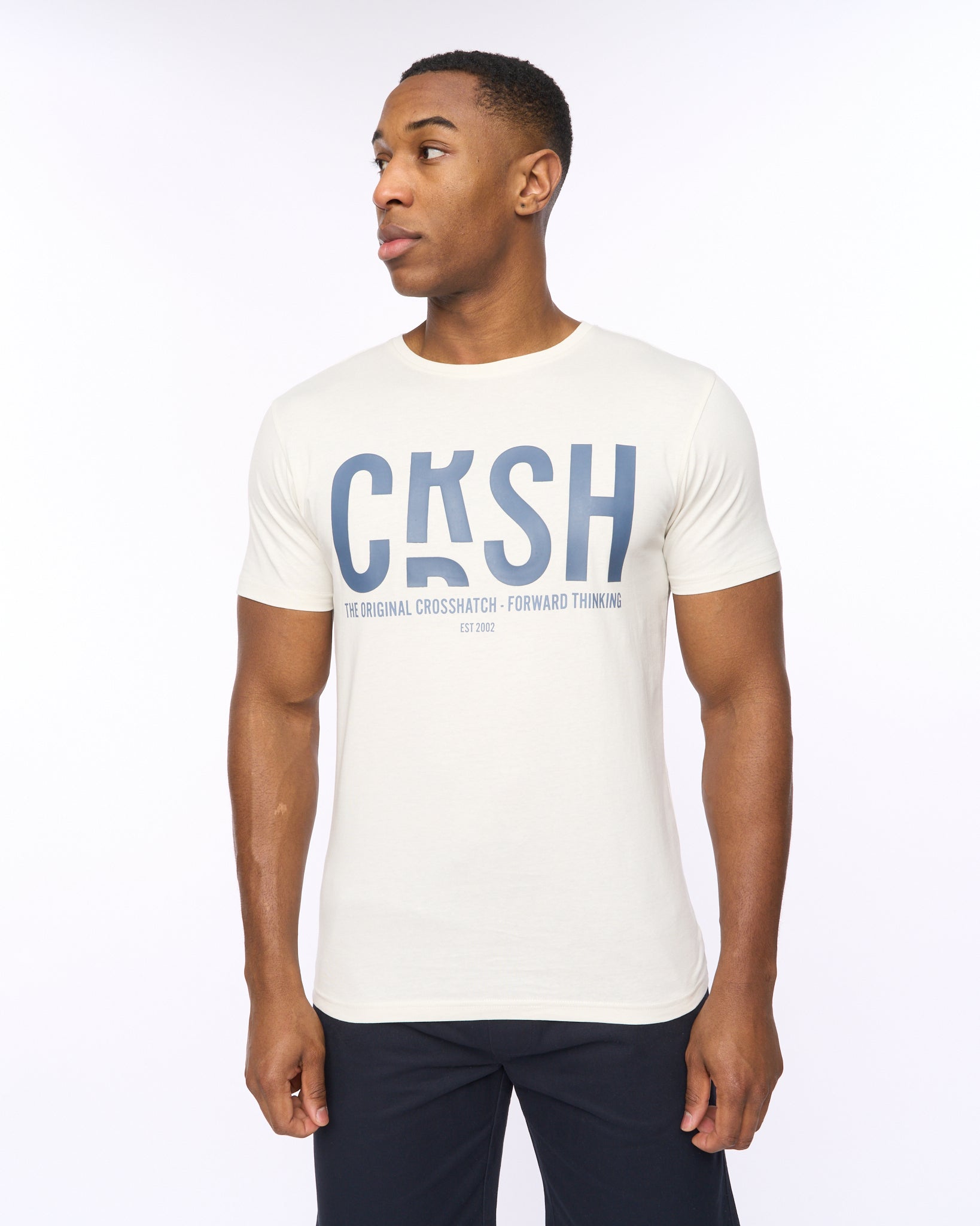 COSSHATCH  MENS SOLARI TSHIRT OFF WHITE