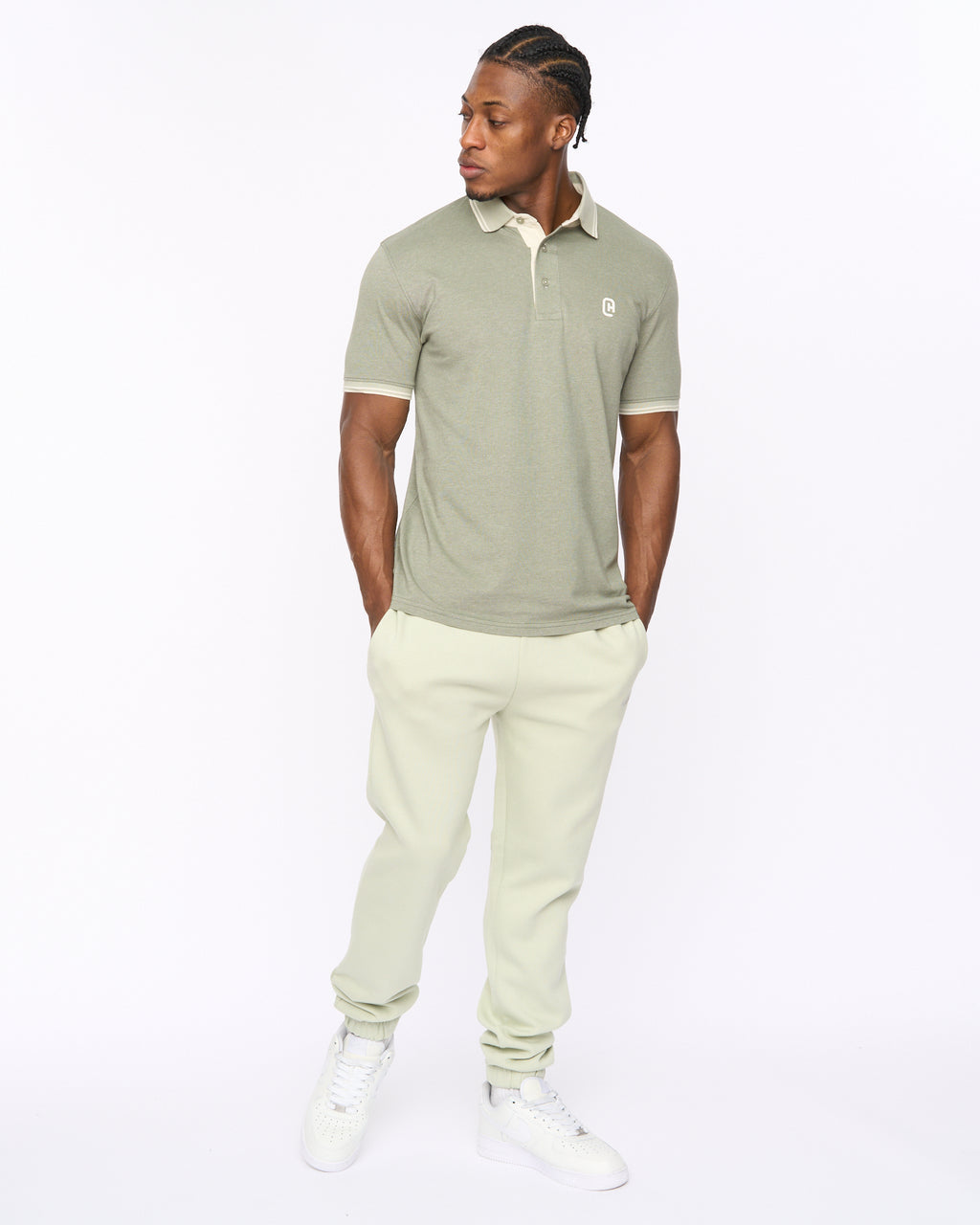 Preece Polo Shirt Light Olive
