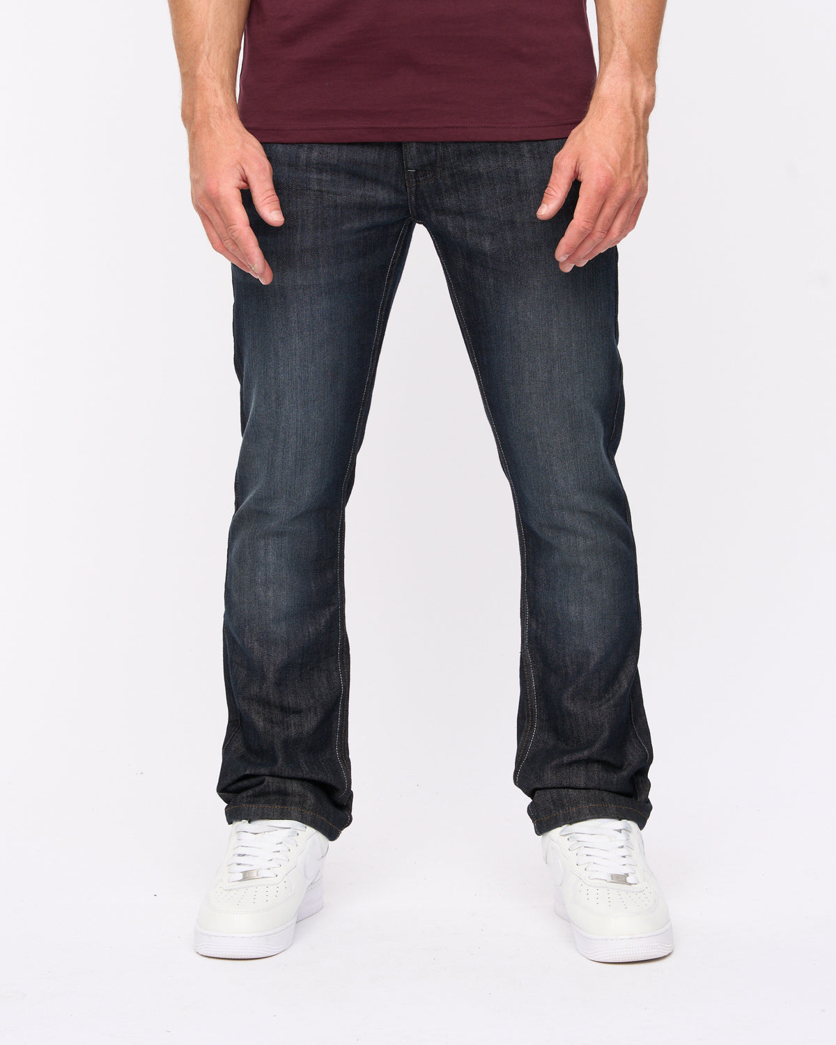 Crosshattch Techno Denim Jeans Dark Wash