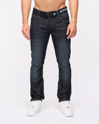 Crosshattch Techno Denim Jeans Dark Wash