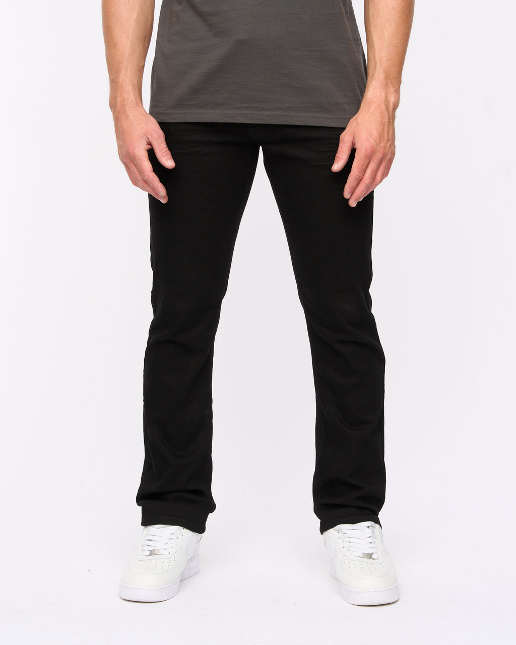 Crosshatch Cadman Straight Jeans Solid Black