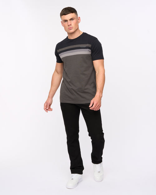 Crosshatch Cadman Straight Jeans Solid Black