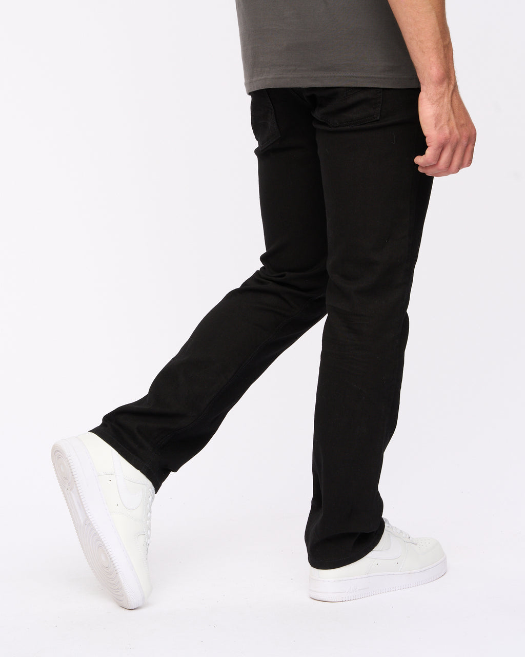 Crosshatch Cadman Straight Jeans Solid Black