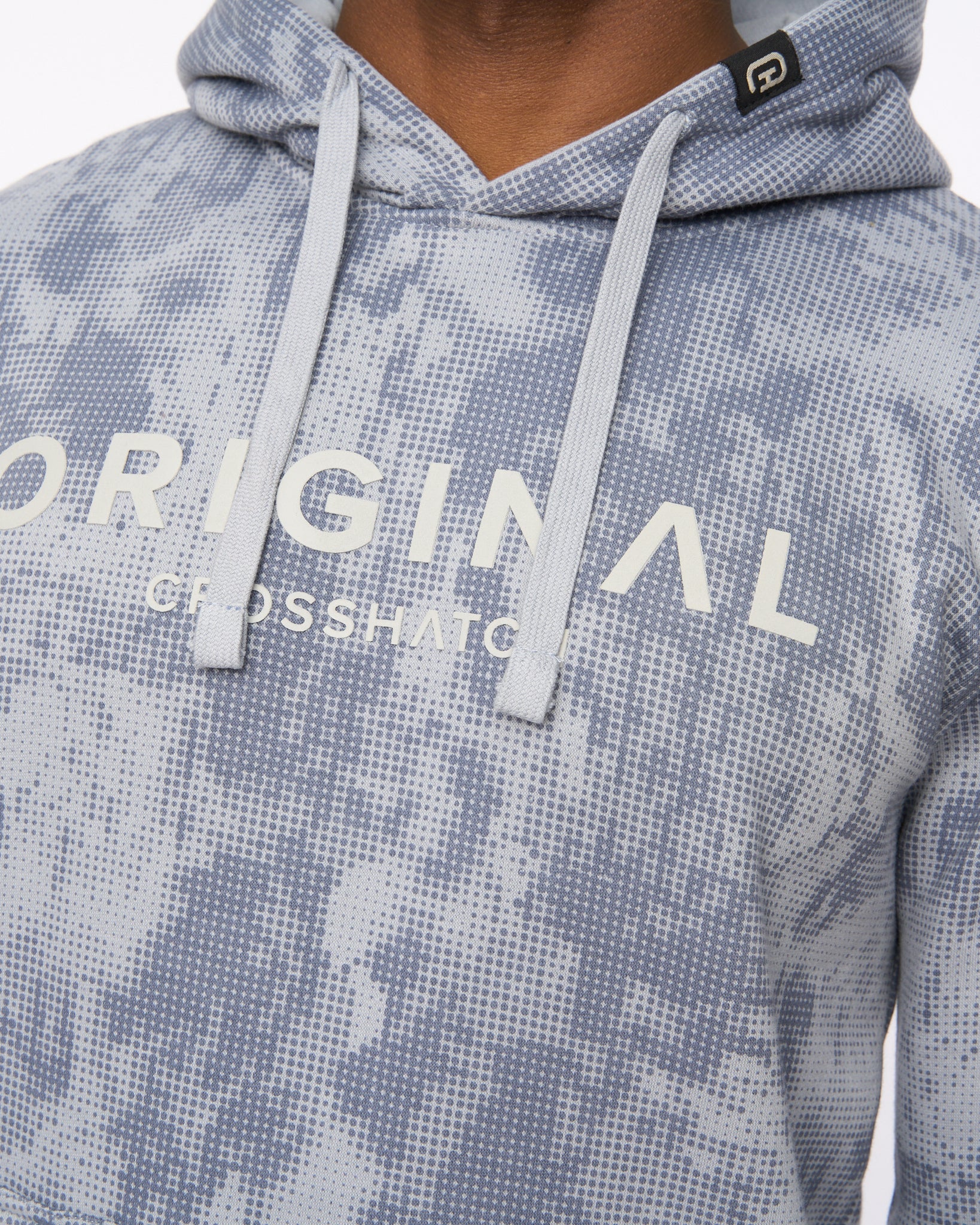 Bardon Camo Hoodie Steel Blue