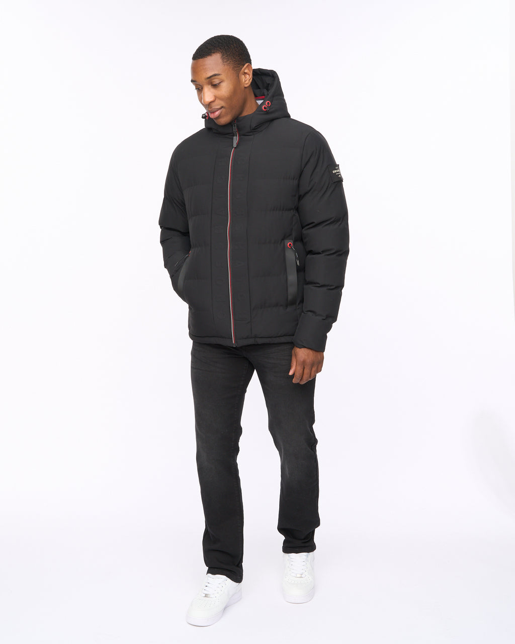 Crosshatch Kampnew Embossed Jacket Black