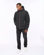 Crosshatch Kampnew Embossed Jacket Black