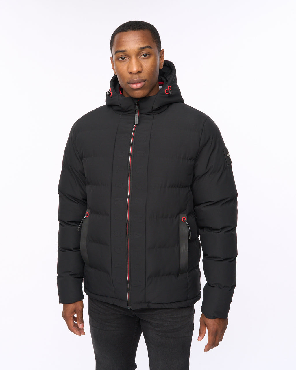 Crosshatch Kampnew Embossed Jacket Black