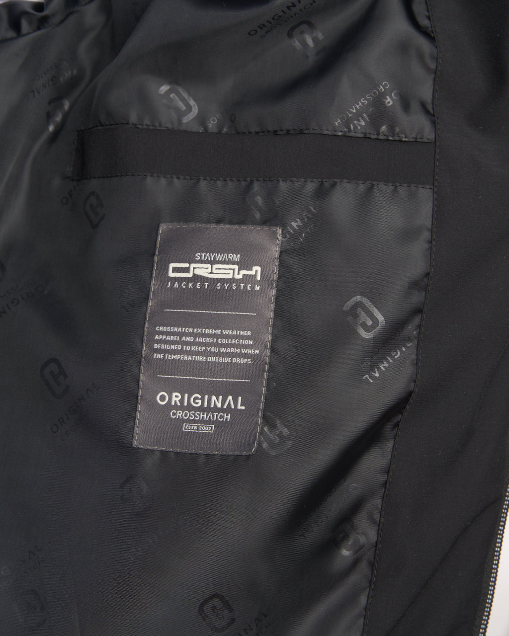 Crosshatch Kampnew Embossed Jacket Black