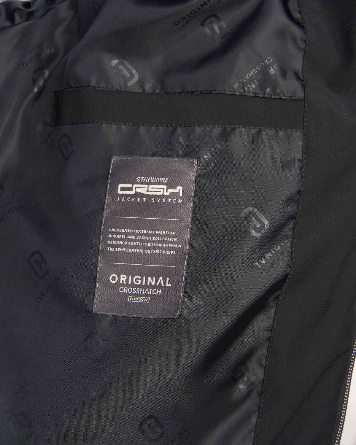 Crosshatch Kampnew Embossed Jacket Black