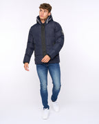 Crosshatch Sandbox Hooded Jacket Navy