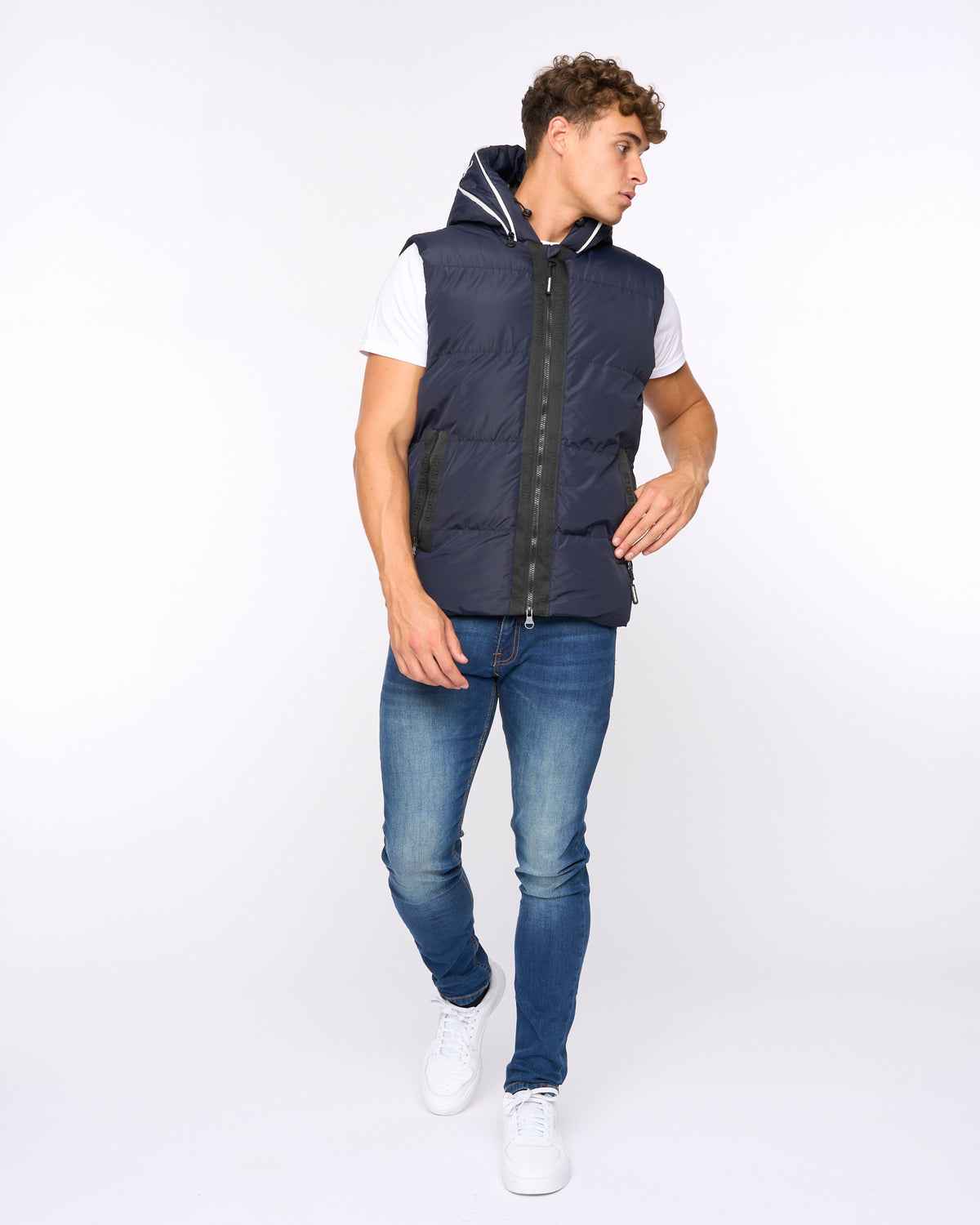 Crosshatch Sandbox Gilet Navy
