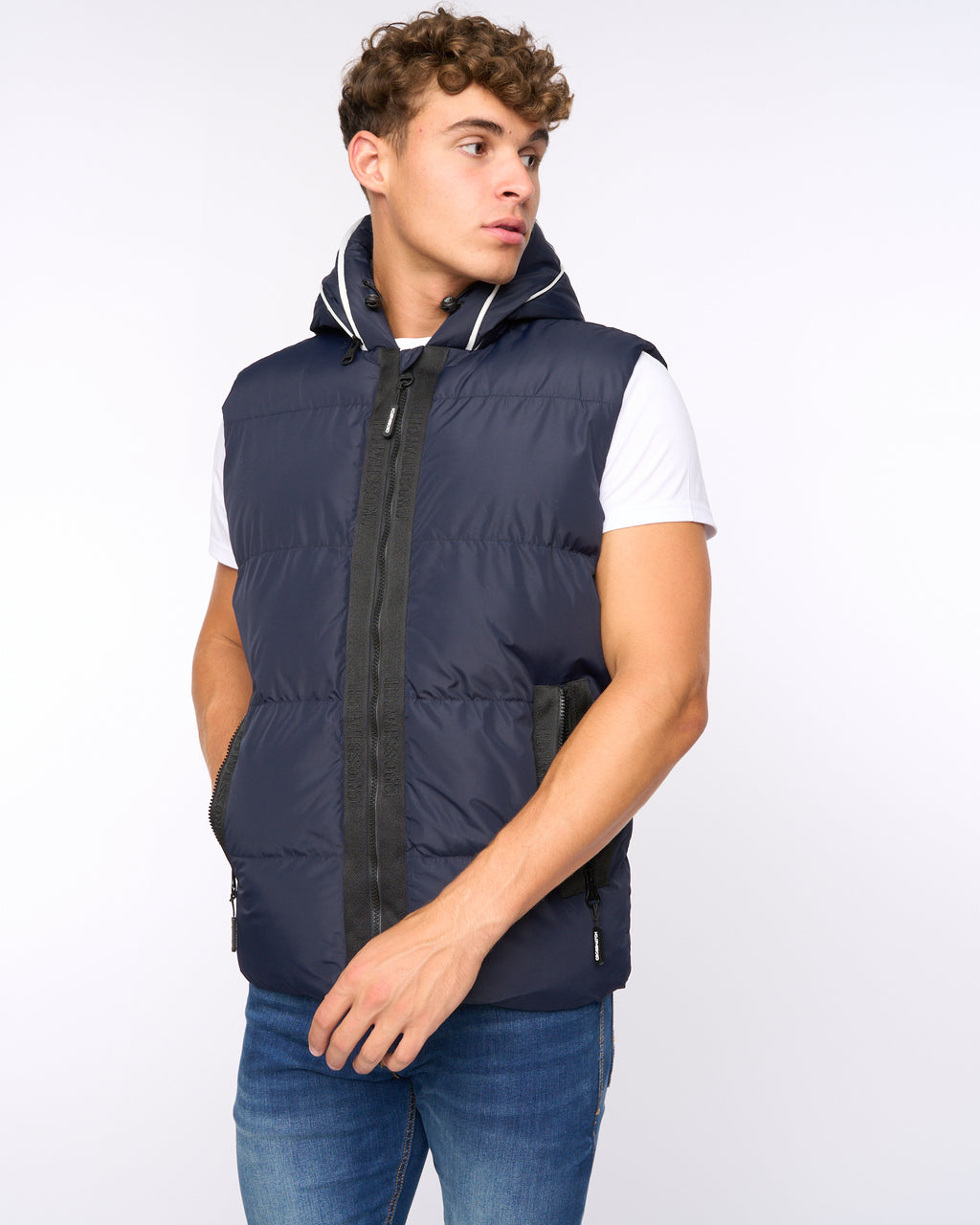 Crosshatch Sandbox Gilet Navy