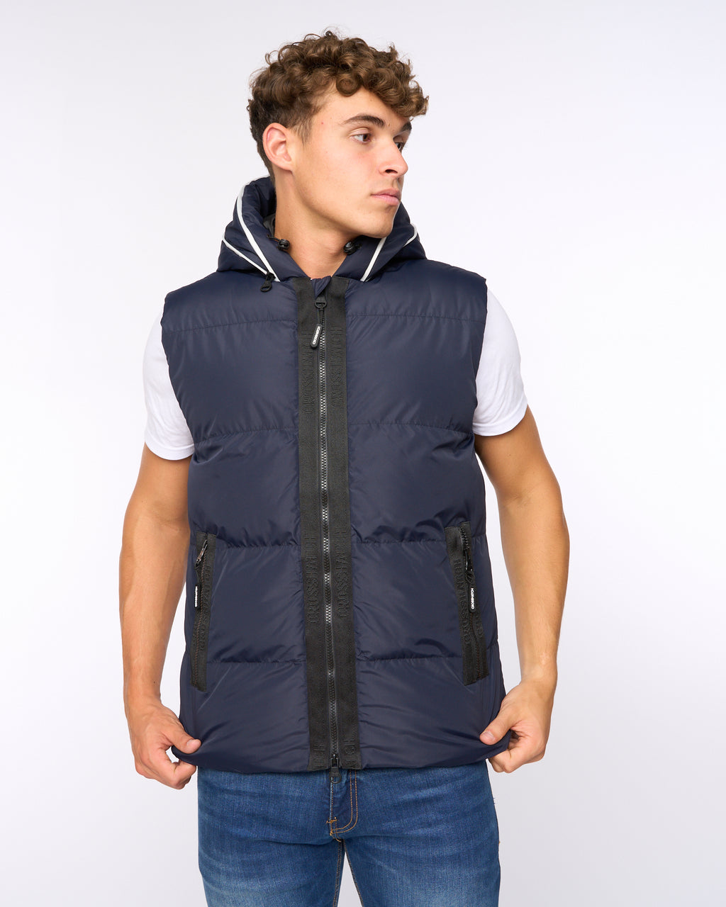 Crosshatch Sandbox Gilet Navy