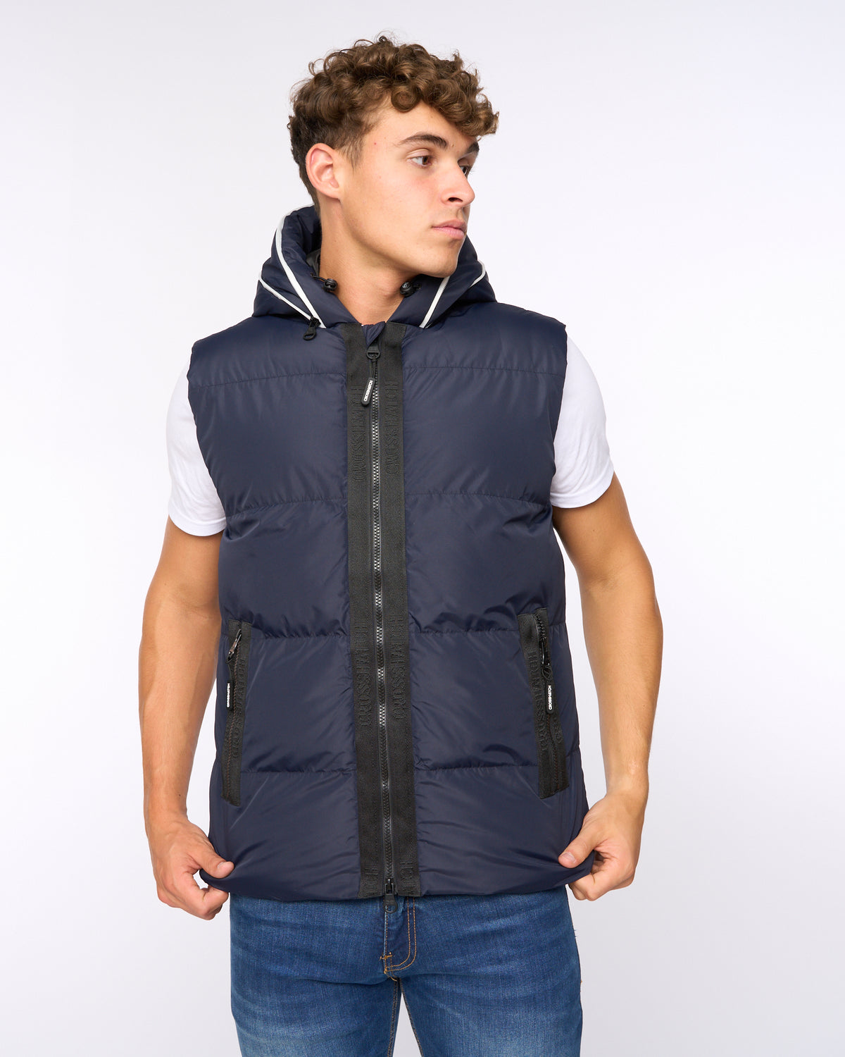 Crosshatch Sandbox Gilet Navy
