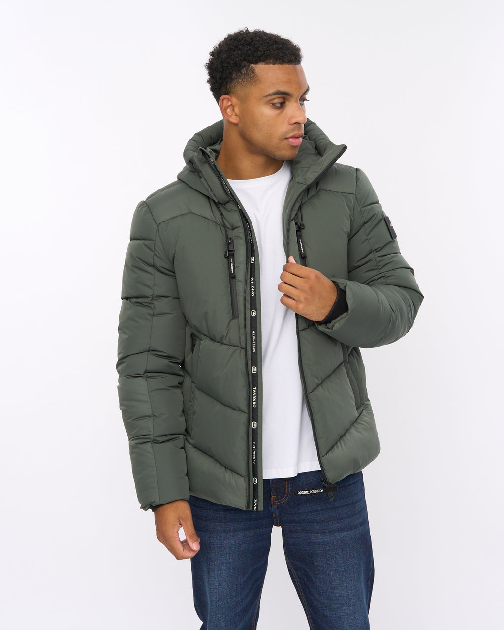 Crosshatch Lorden Jacket Olive