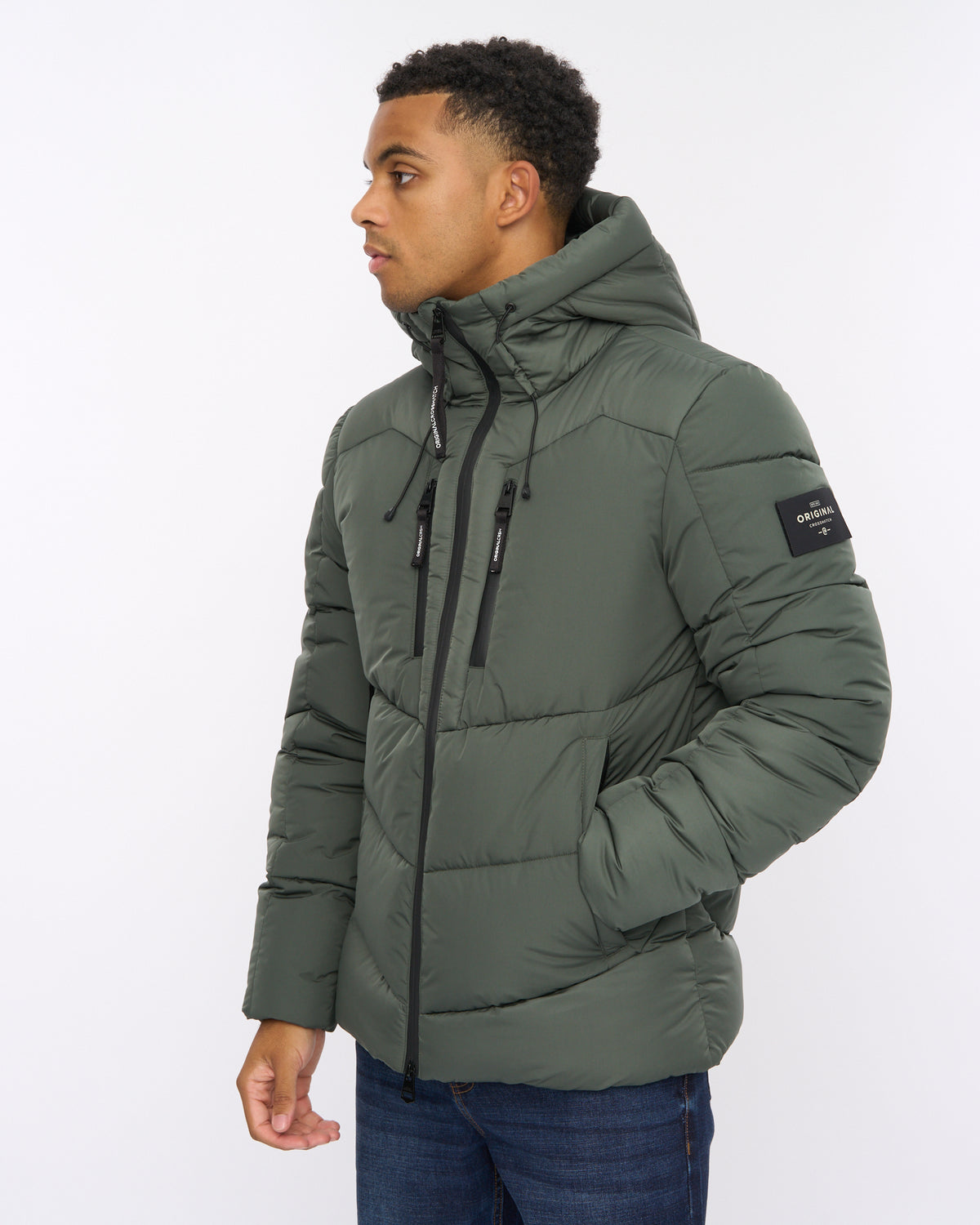Crosshatch Lorden Jacket Olive