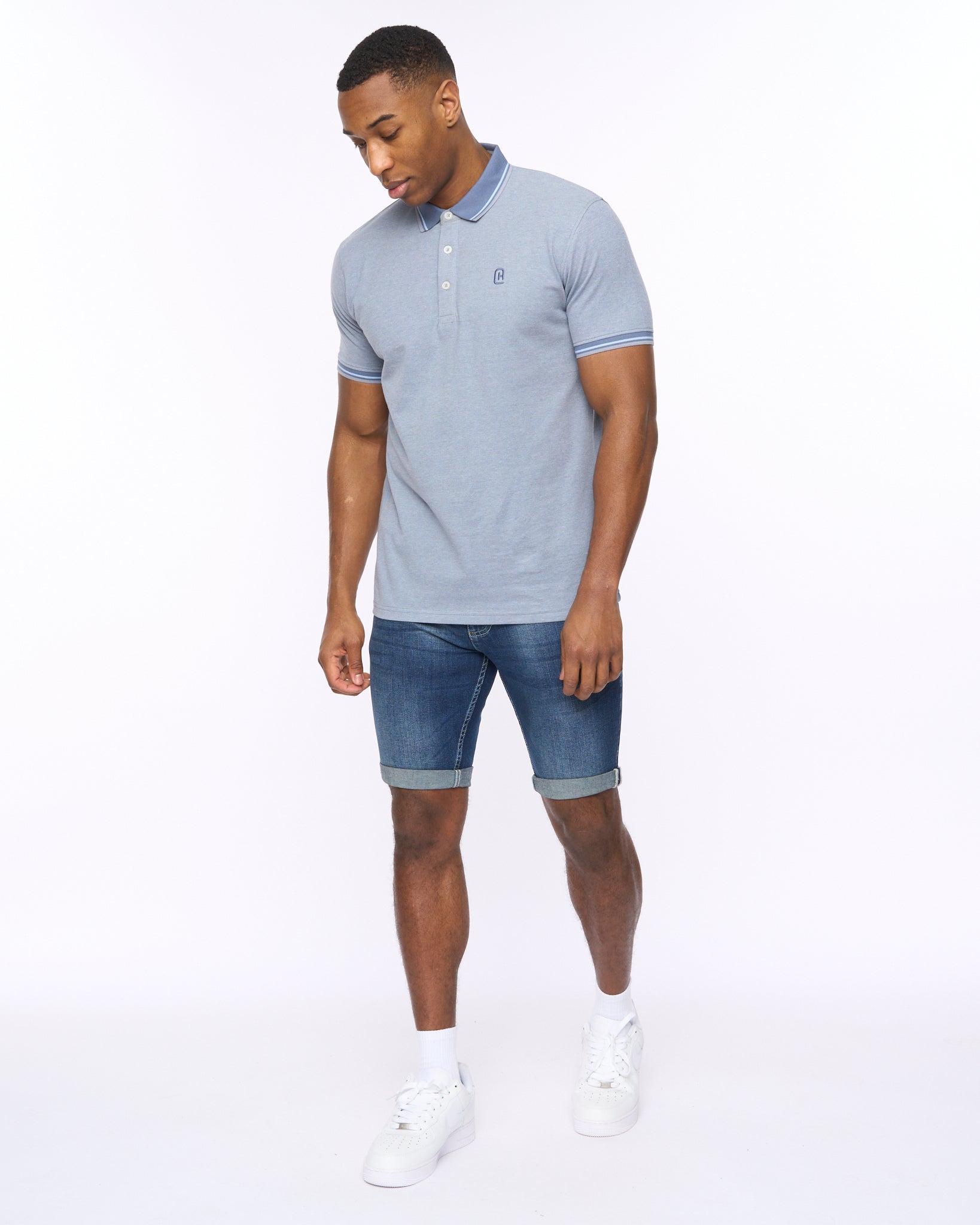 Tomwin Denim Shorts Dark Wash