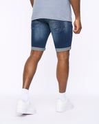 Tomwin Denim Shorts Dark Wash