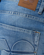 Crosshatch Tonwin Denim Shorts Mid  Wash