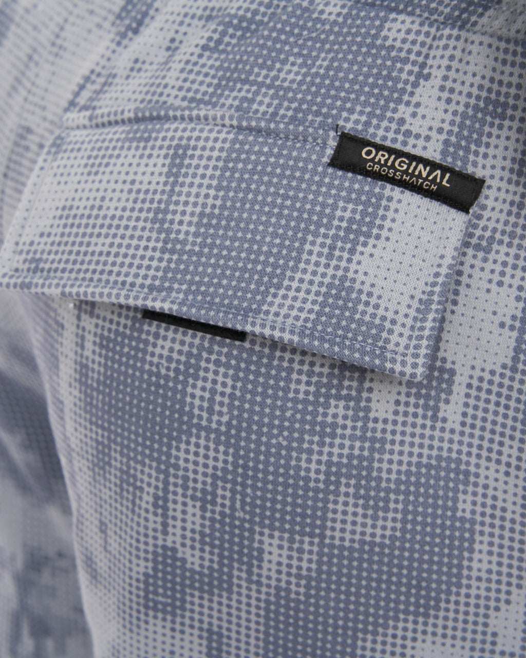 Bardon Camo Cargo Shorts Steel Blue