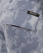 Bardon Camo Cargo Shorts Steel Blue