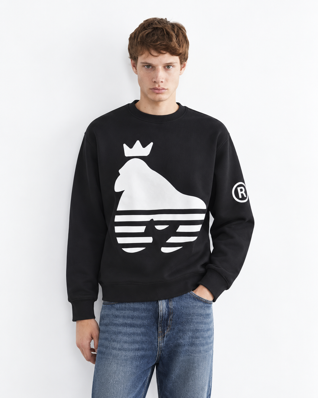 Money Sport Ape Crew Sweat  Black