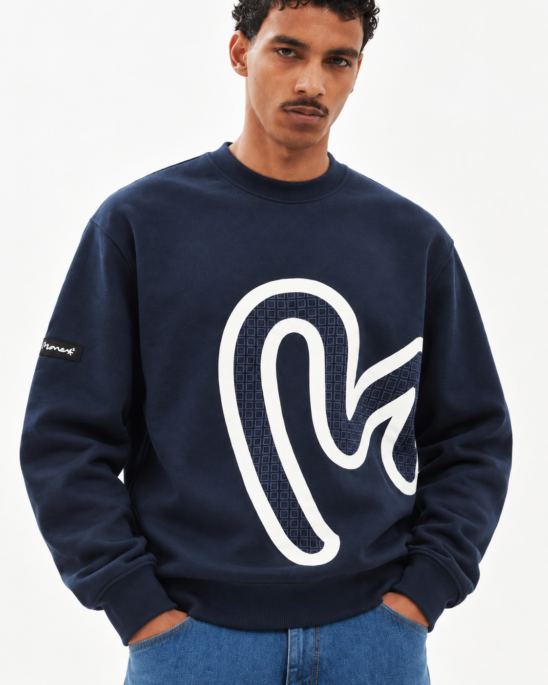 Money Sig Star Crew   Navy