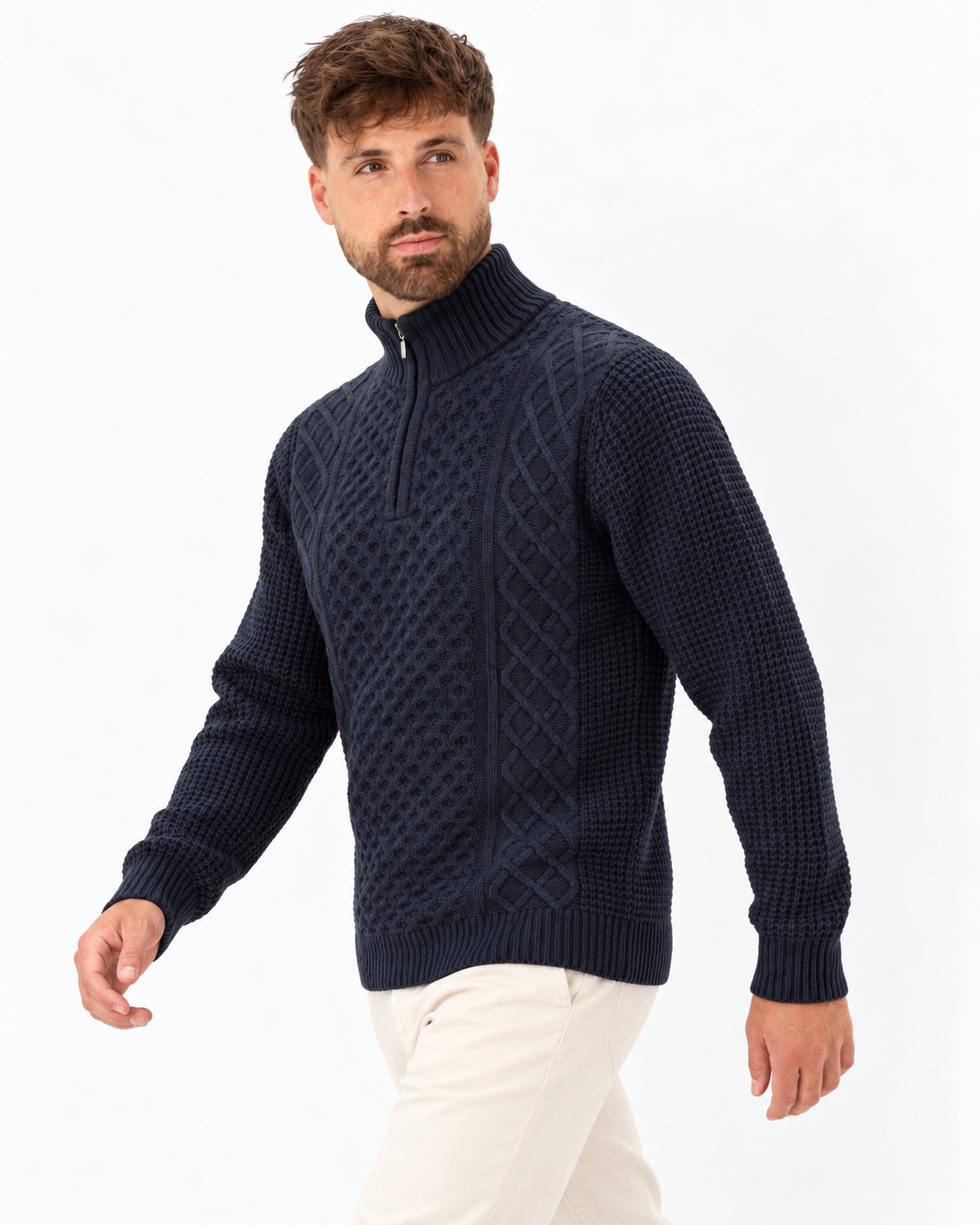 Soulstar Halfzip  Rock  Knit Navy