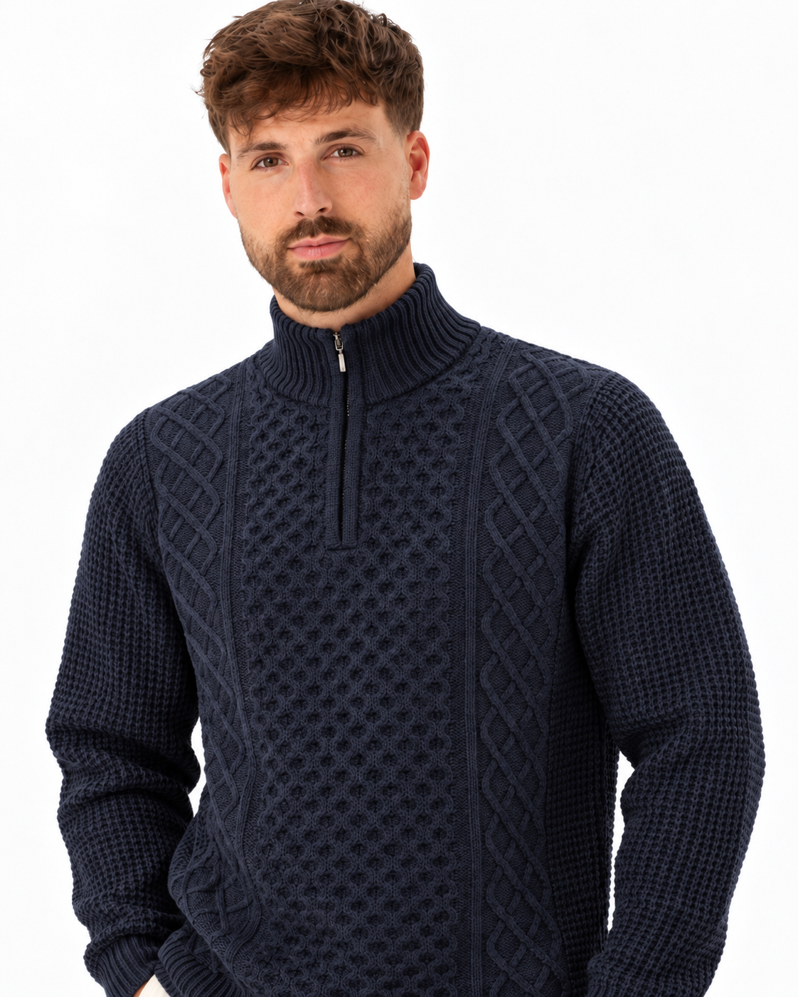 Soulstar Halfzip  Rock  Knit Navy