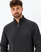 Soulstar half zip Rock Knit Grey