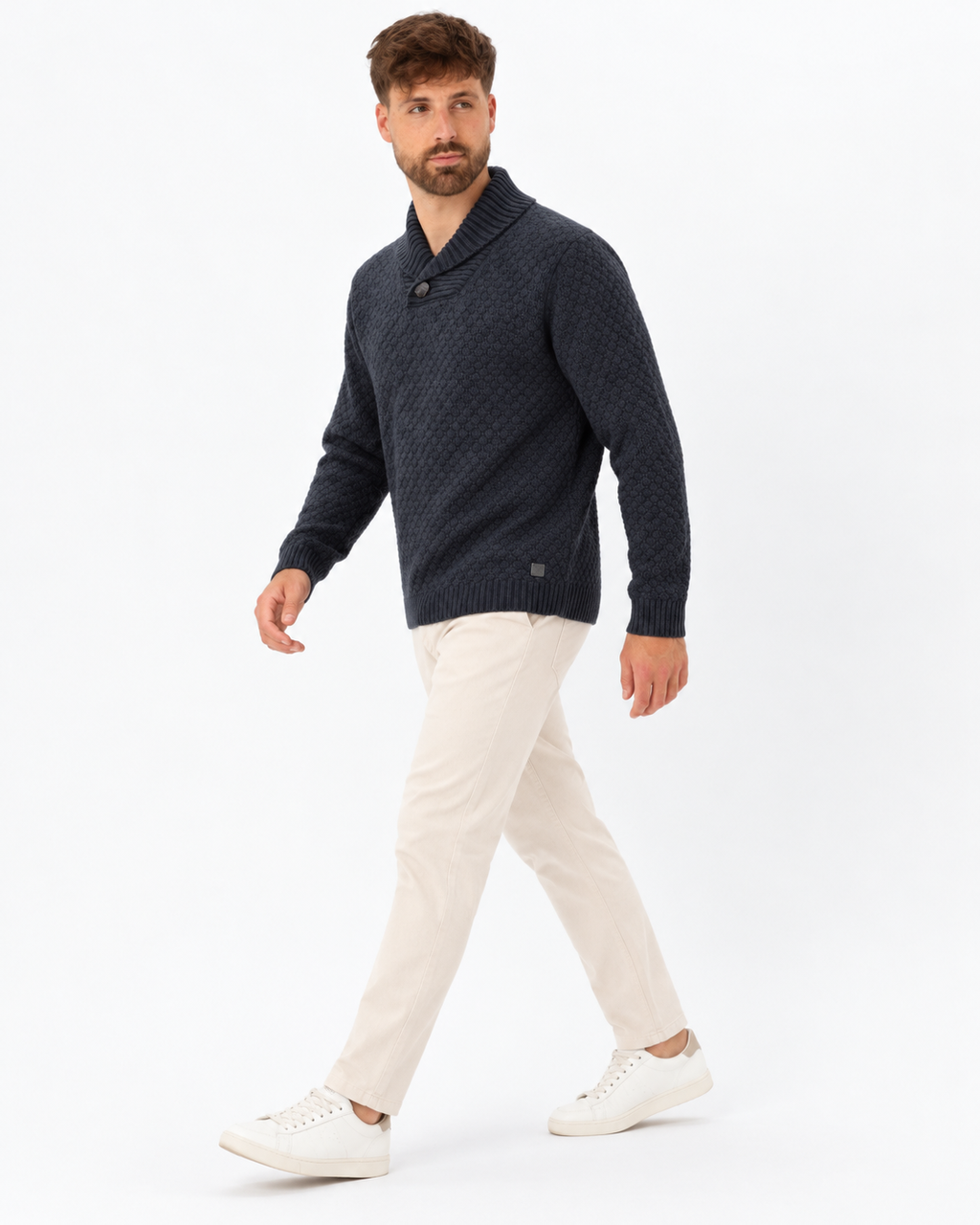 Soulstar Shawl Collar Loom Jumper