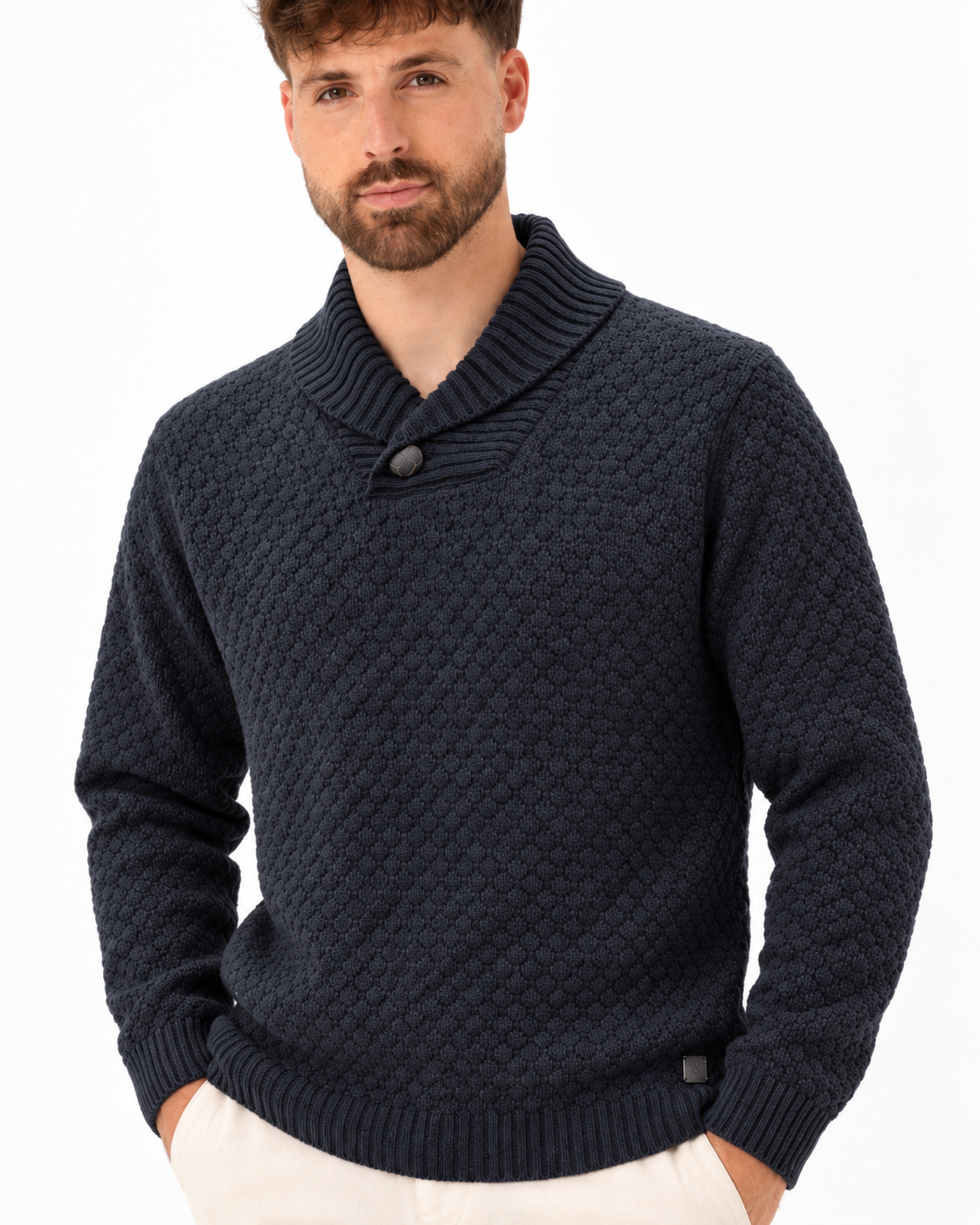 Soulstar Shawl Collar Loom Jumper