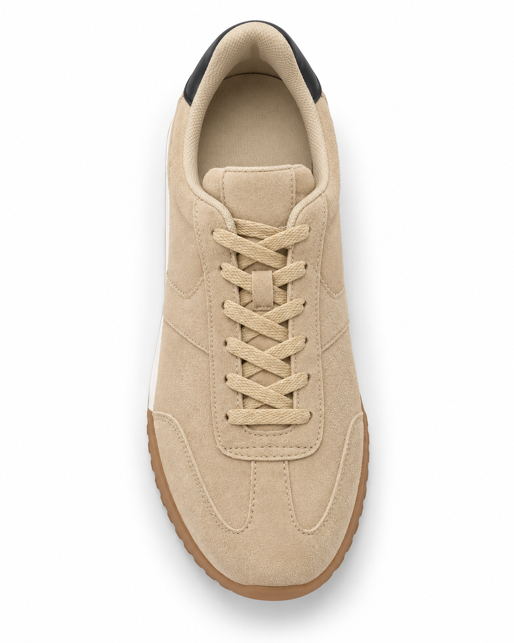 Duck & Cover Mens Seralith Suede Trainers – Beige