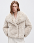 Faux Fur Jacket – Cosy & Chic Winter jacket Cream