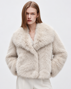Faux Fur Jacket – Cosy & Chic Winter jacket Cream