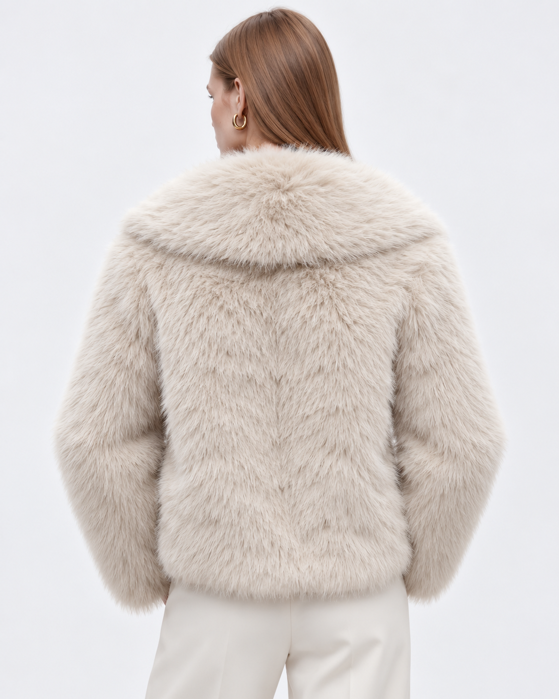 Faux Fur Jacket – Cosy & Chic Winter jacket Cream