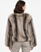 Luxury Faux Fur Jacket Brown    BY3013
