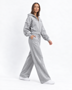 Zip-Up Hoodie & Wide-Leg Jogger Set BS056