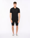 Dedham Knit Polo Black