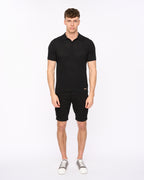 Dedham Knit Polo Black