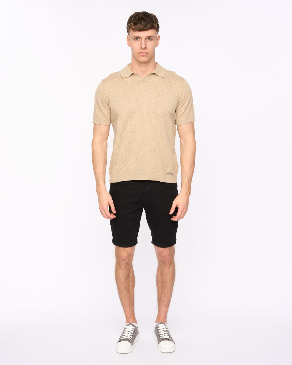 Dedham Knit Polo Stone