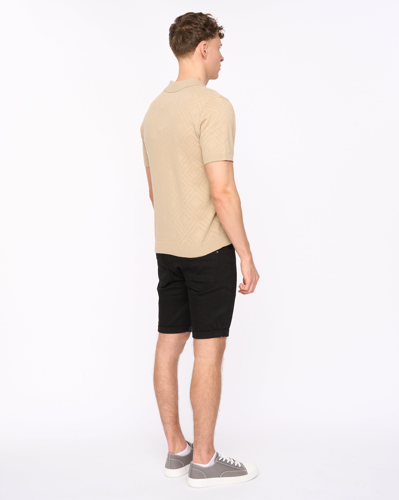 Dedham Knit Polo Stone