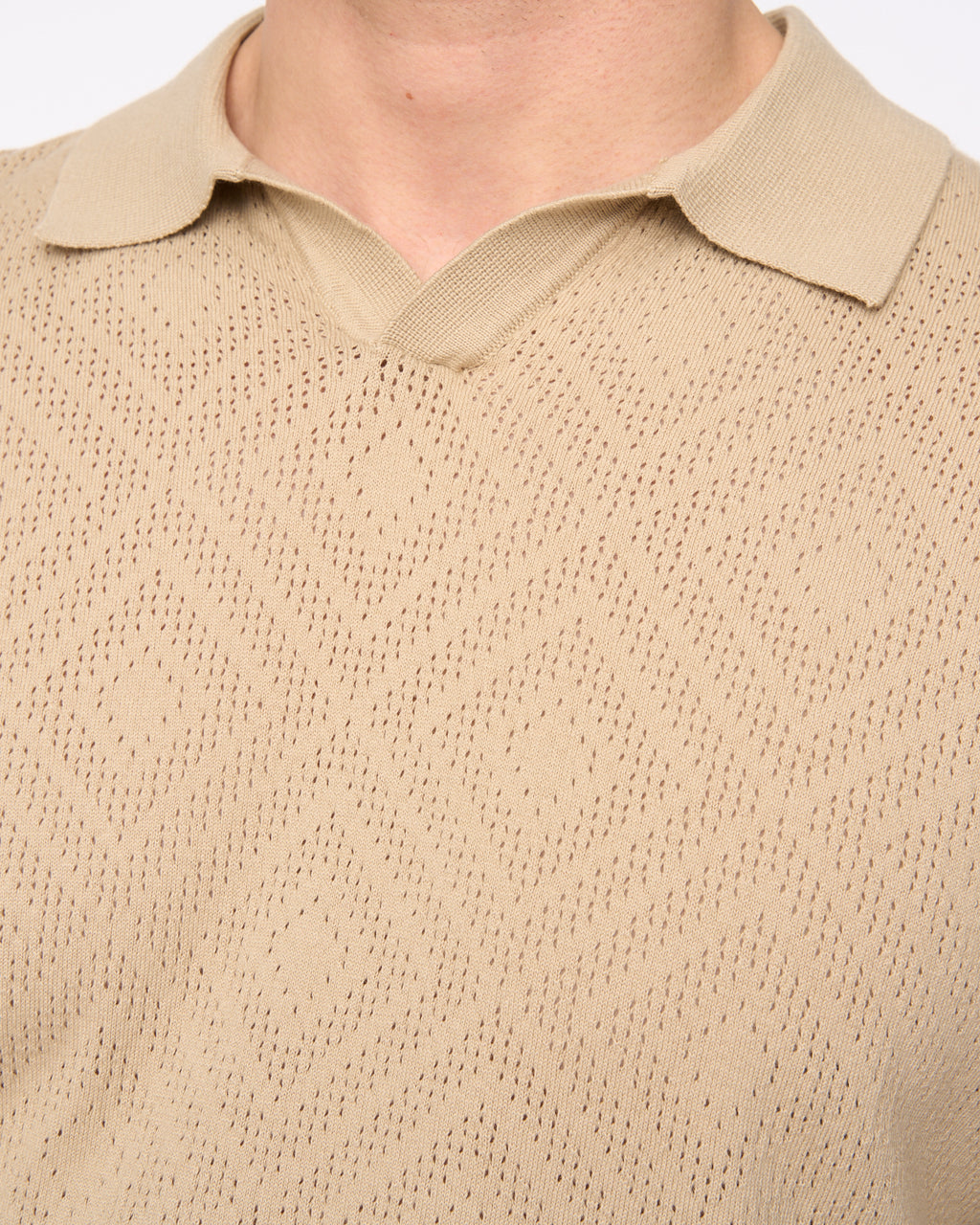 Dedham Knit Polo Stone