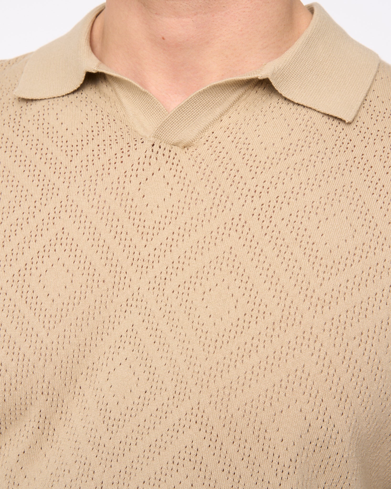 Dedham Knit Polo Stone