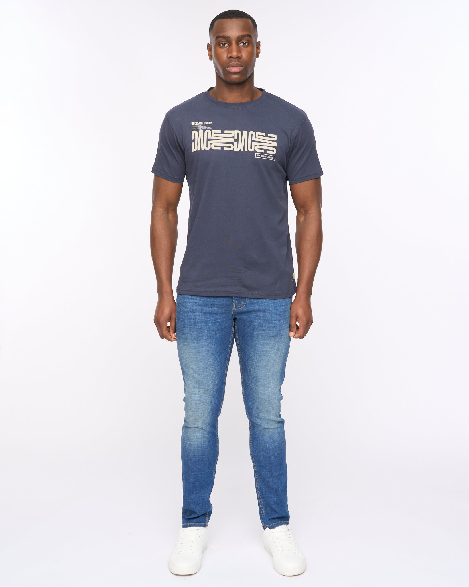 Duck and Cover Mens Trentmore T-Shirt Navy