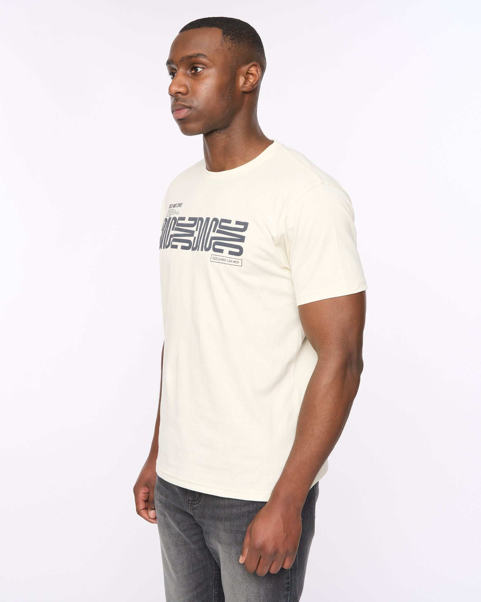 Duck and Cover Mens Trentmore T-Shirt Off White