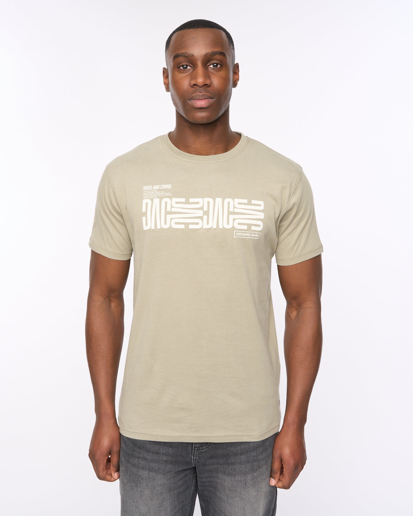 Duck and Cover Mens Trentmore T-Shirt Sage